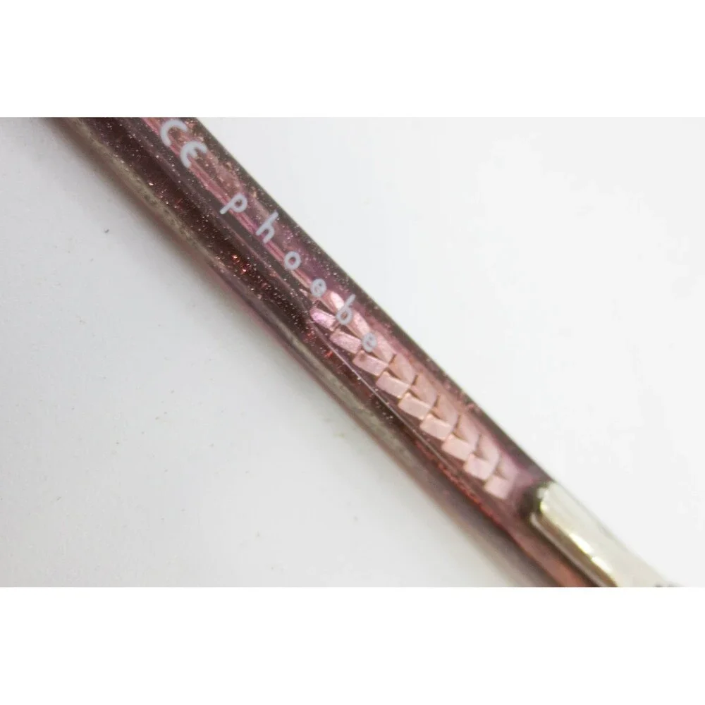 Phoebe P322 CLR Clear Purple Glitter Rectangular Eyeglass Frames 54-17-140 HM